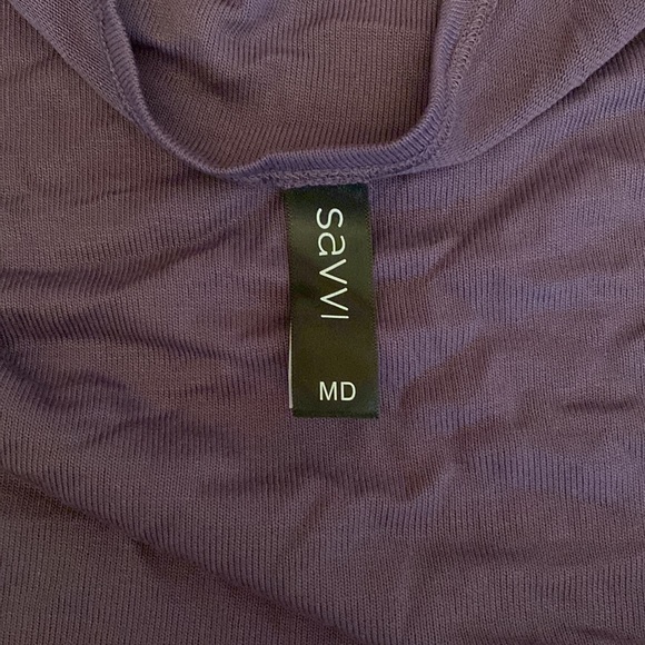 SAVVI MD Purple (Grape) Asymmetrical DARCY Top - Picture 12 of 14